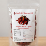 Whole Naga Chilli With Stems - Ghost Pepper Pods