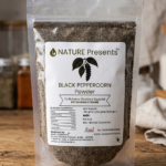 Pure Whole Black Tellicherry Garbled Special Extra Bold Peppercorn Powder - Nature Presents"