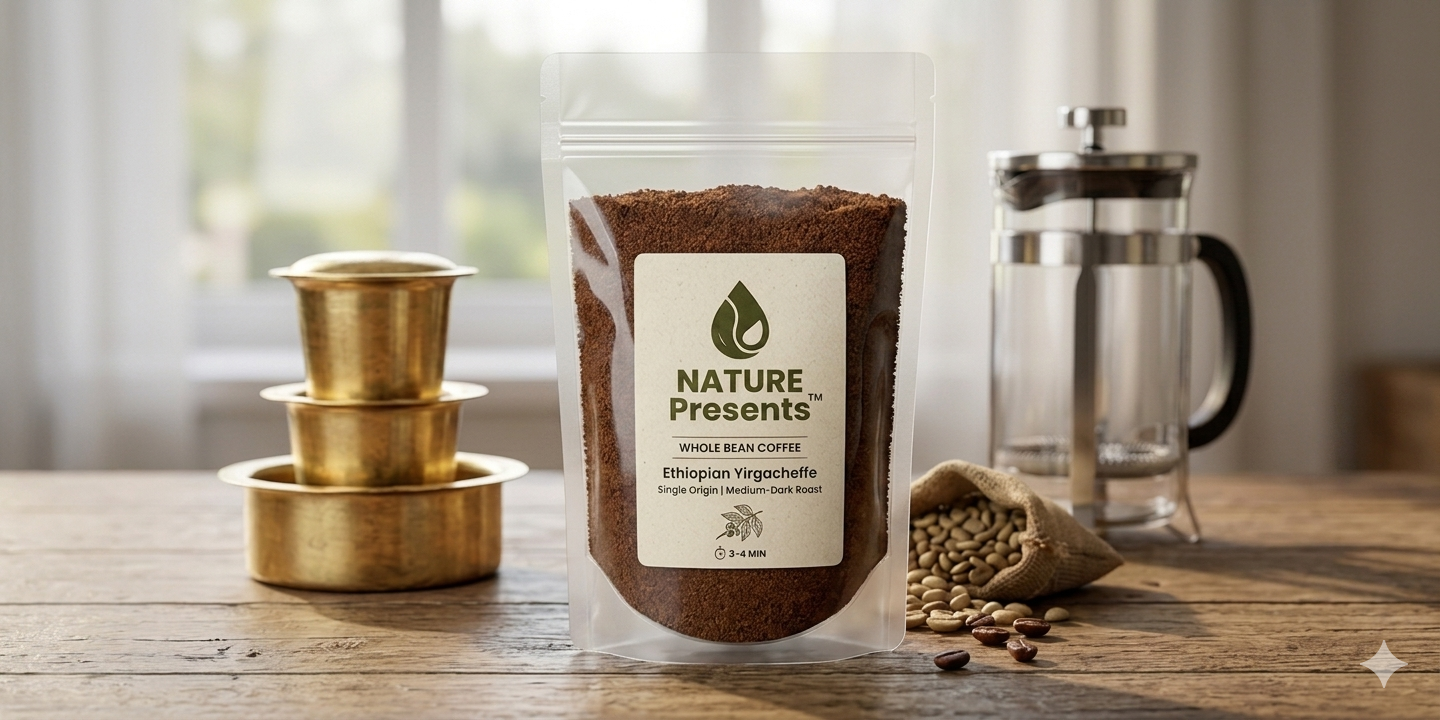 Nature Presents Freshly Ground Coorg Coffee Powder Pack